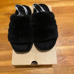 UGG Black  K Puffy Yeah Slide Size 2